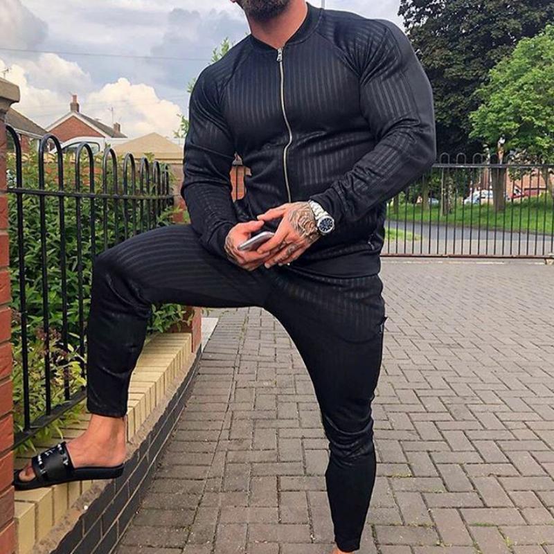 Men's Casual Tracksuit With Zipper