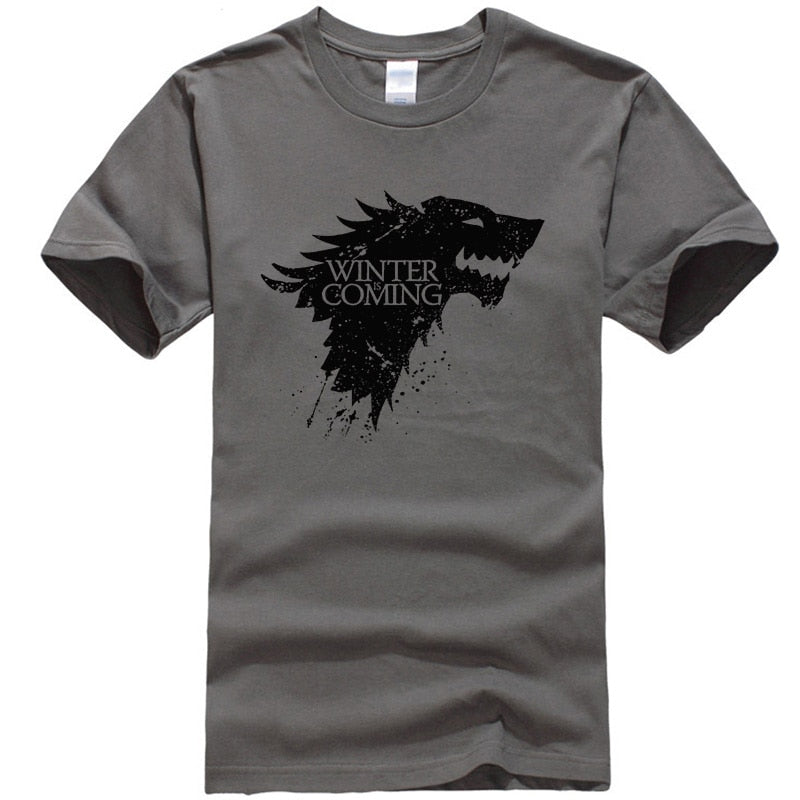 Men's Casual Cotton T-Shirt "Winter Is Coming"