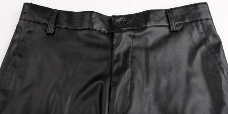 Men's Summer Casual Leather Pants | Plus Size
