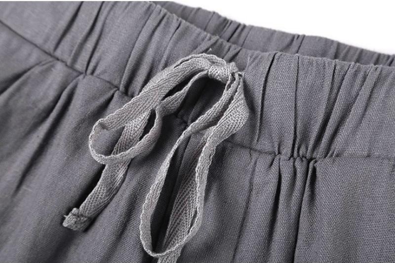 Men's Summer Casual Loose Linen Pants