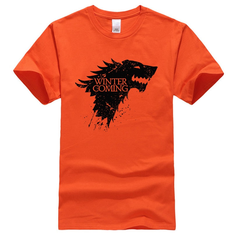 Men's Casual Cotton T-Shirt "Winter Is Coming"