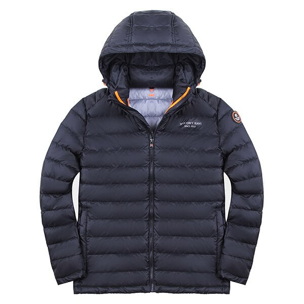 Men's Spring/Autumn Casual Polyester Hooded Coat