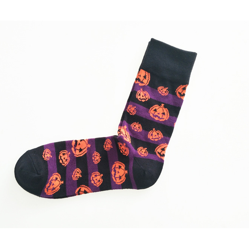 Women's Casual Cotton Socks With Halloween Print
