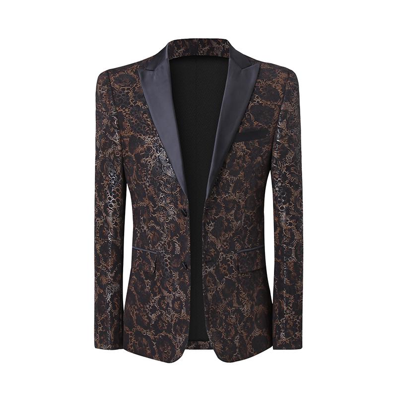 Men's Jacquard Suit | Blazer & Vest & Pants
