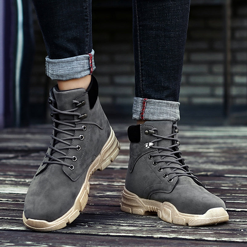 Men's Casual Leather Ankle Boots