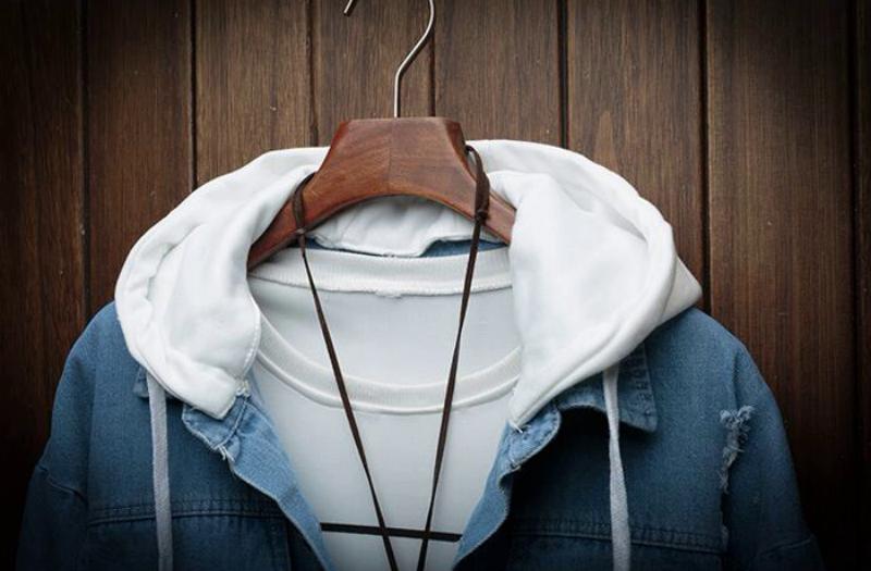 Men's Autumn Hooded Denim Jacket