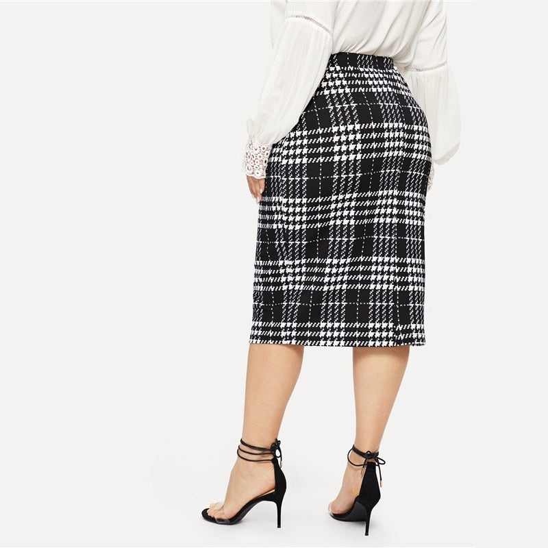 Women's Pencil Stretchy Skinny Skirt | Plus Size