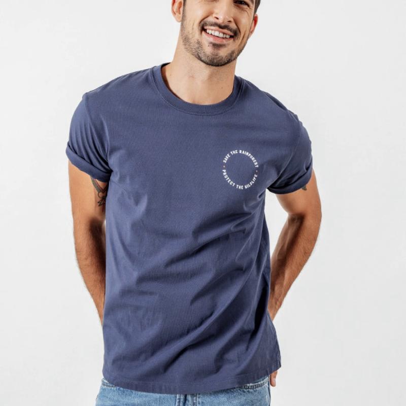 Men's Summer Casual T-Shirt "Save The Rainforest"