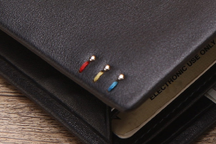 Men's Casual Genuine Leather Short Wallet