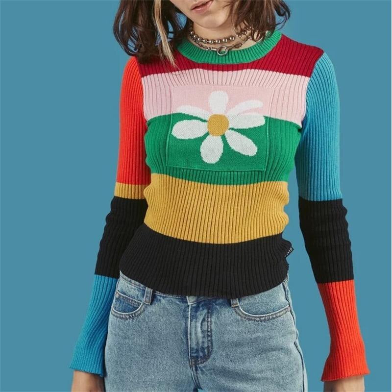 Women's Autumn/Winter Cotton O-Neck Stretchy Sweater