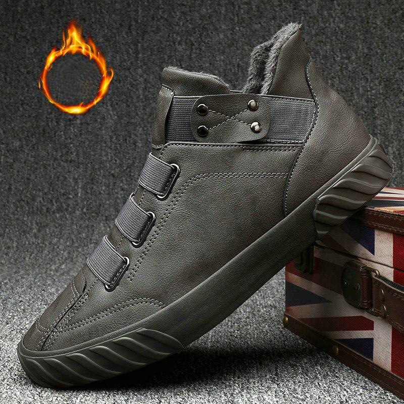 Men's Winter Casual Leather Boots
