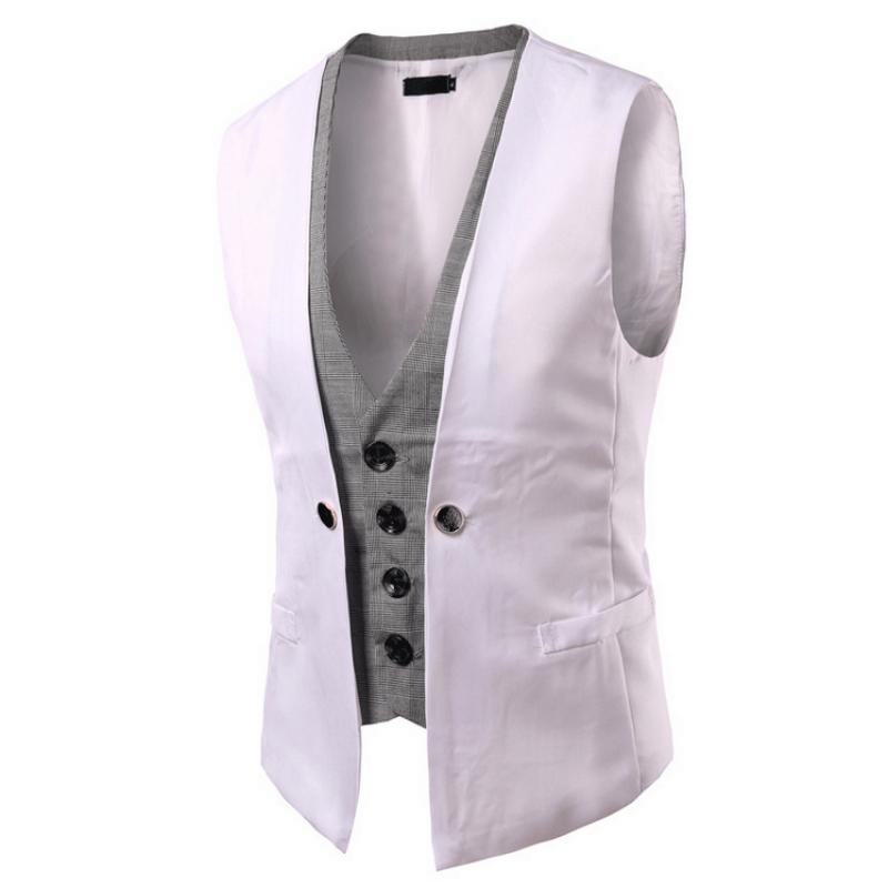 Men's Wedding Slim Fit Double Vest
