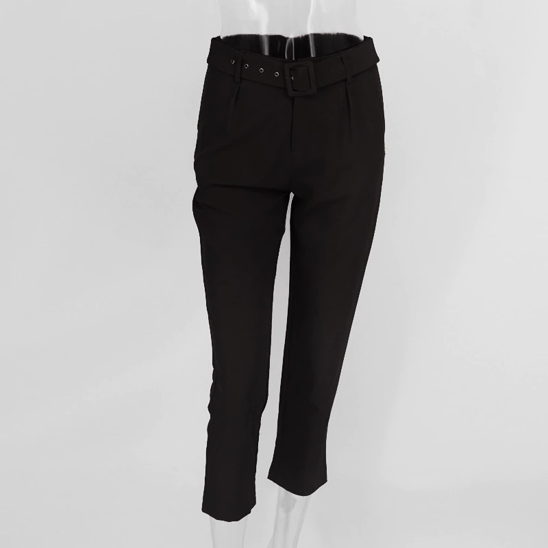 Women's Summer Casual Skinny High-Waist Pants With Pockets