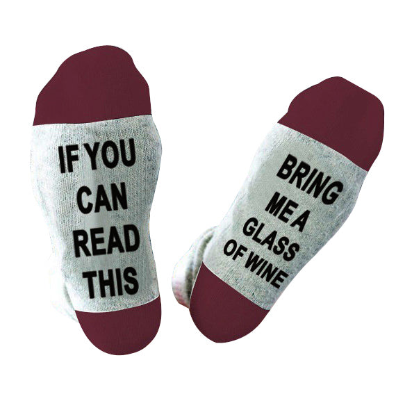 Women's/Men's Casual Cotton Socks With Letter Print