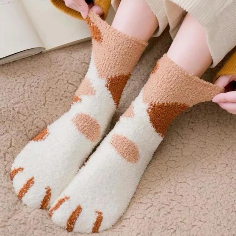 Women's Thick Warm Cotton Socks With Print