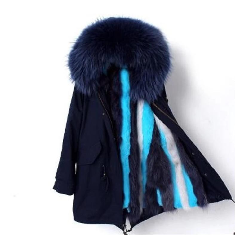 Women's Winter Casual Slim Long Warm Parka With Fox Fur