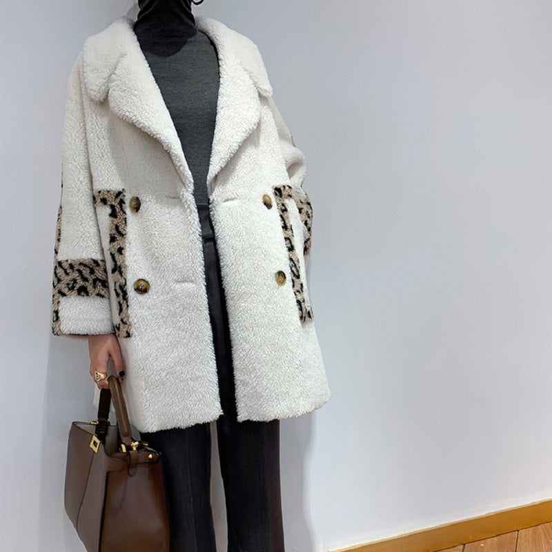 Women's Autumn/Winter Casual Warm Coat With Sheep Fur