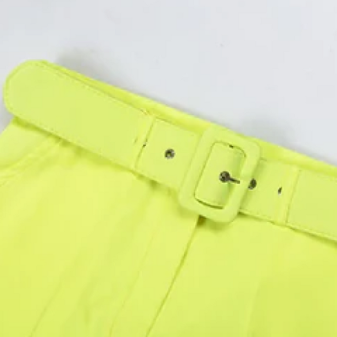Women's Casual Neon V-Neck Two-Piece Suit