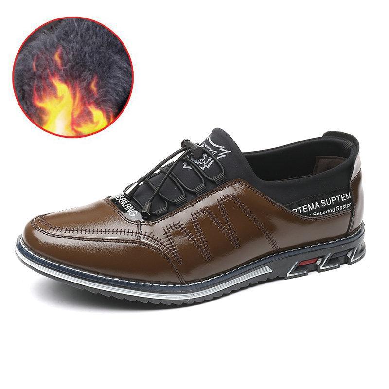 Men's Casual Genuine Leather Breathable Shoes | Plus Size