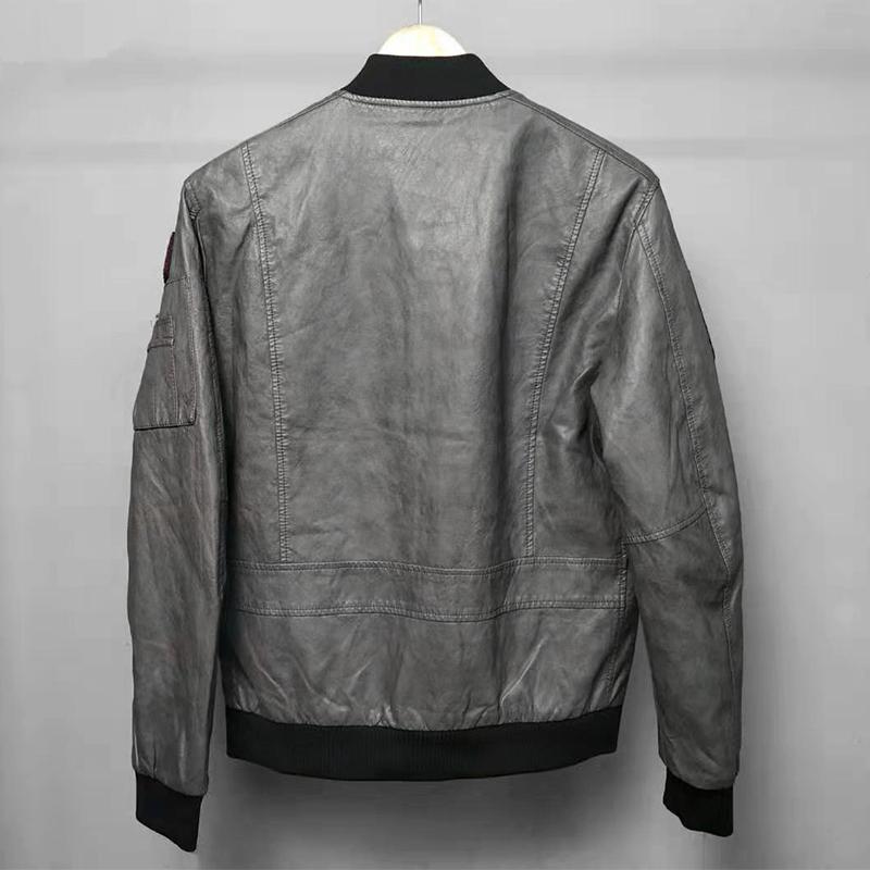 Men's Casual Leather Bomber