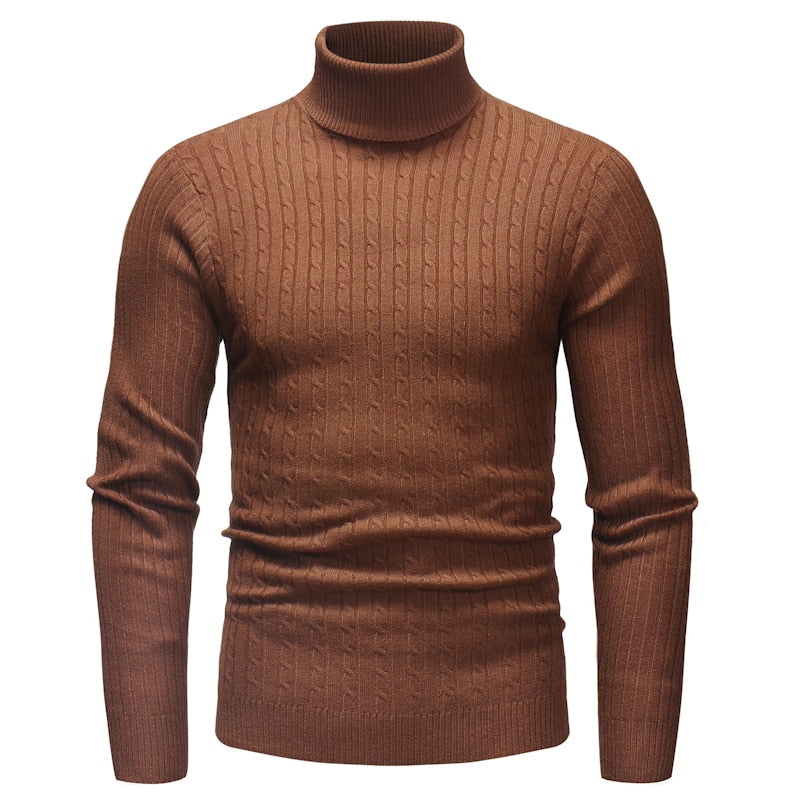 Men's Winter High Neck Warm Sweater