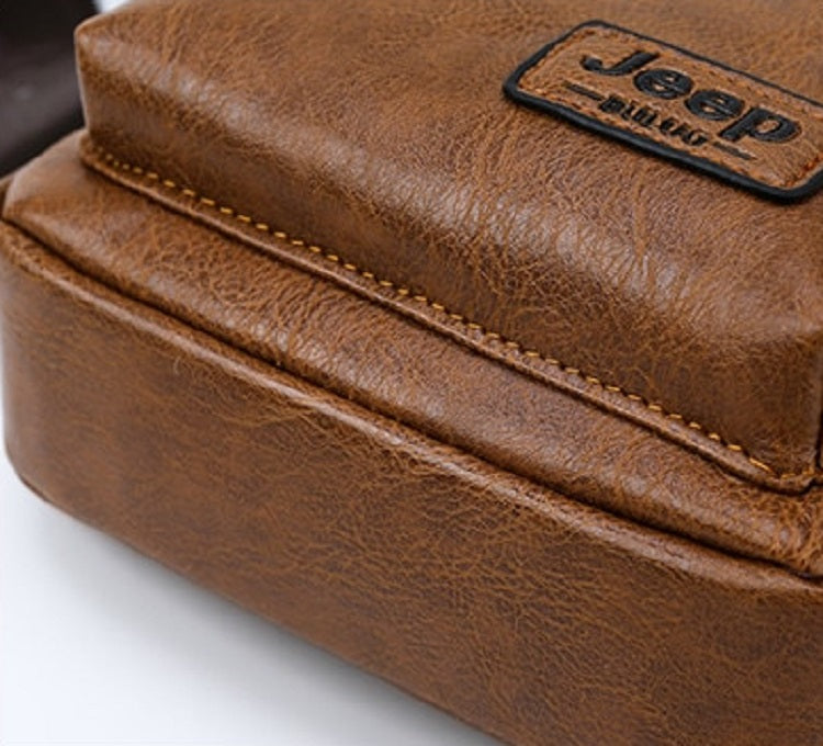 Men's Casual Leather Shoulder Bag | Set