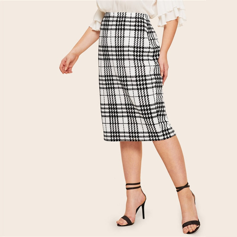 Women's Pencil Stretchy Skinny Skirt | Plus Size