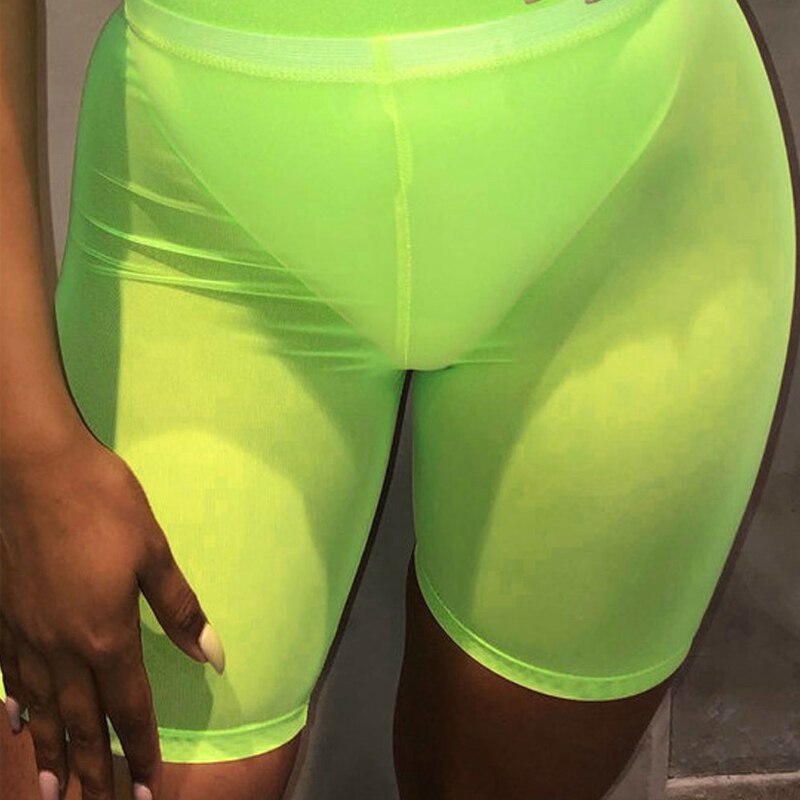 Women's Summer Transparent High-Waist Sport Shorts