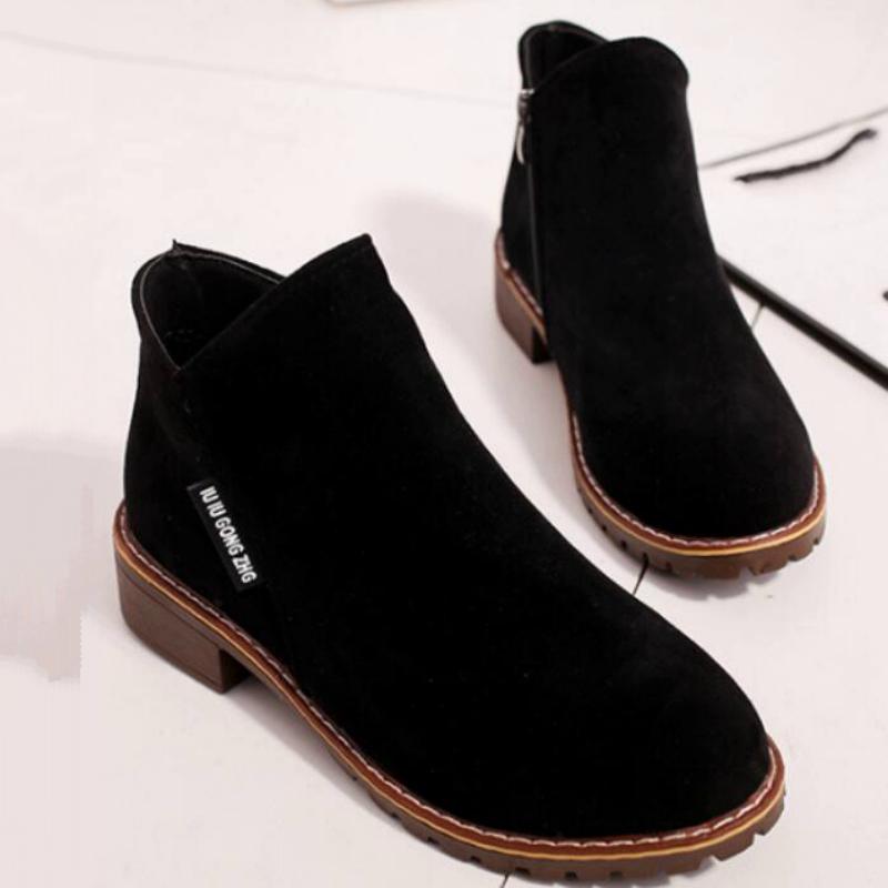 Women's Autumn/Winter Suede Ankle Boots