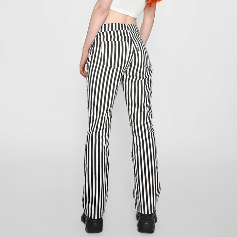 Women's Summer Casual Striped High Waist Pants