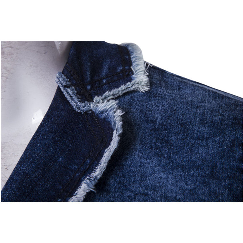 Men's Spring Casual Denim Jacket | Plus Size