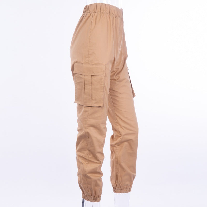 Women's Spring Casual Cargo Pants With Big Pockets
