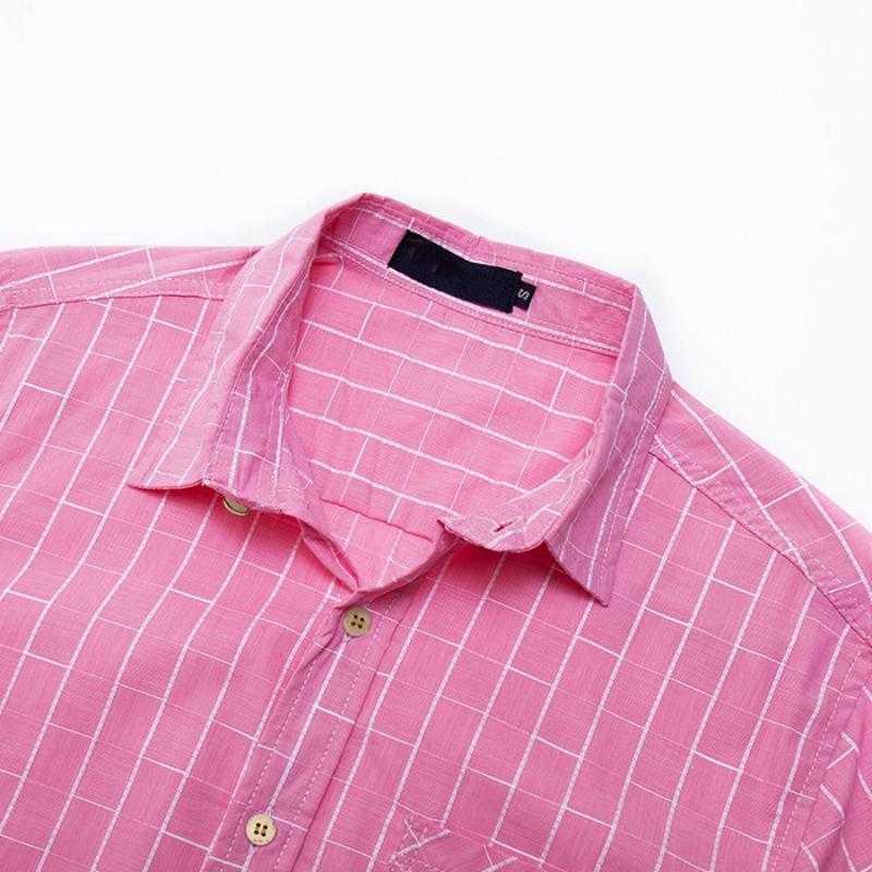 Men's Summer Casual Cotton Long Sleeved Shirt