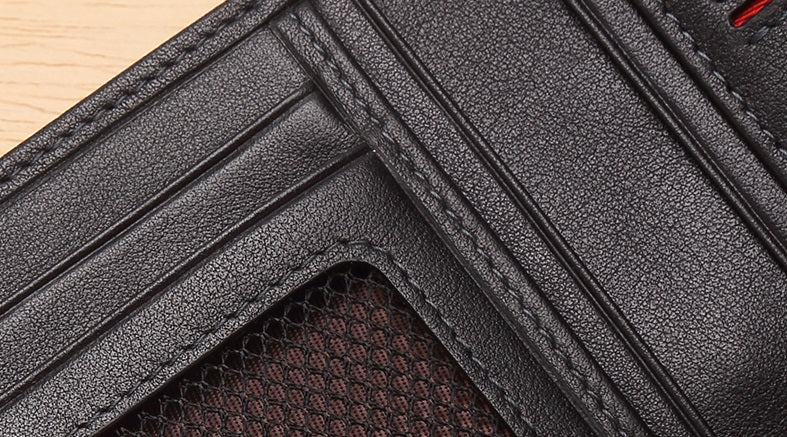 Men's Casual Genuine Leather Short Wallet