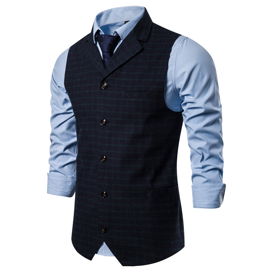 Men's Spring/Autumn Single Breasted Vest