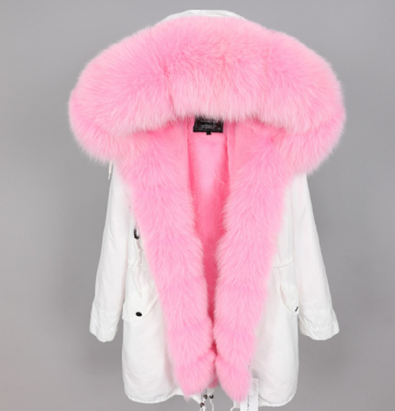 Women's Winter Casual Warm Hooded Parka With Detachable Fox Fur