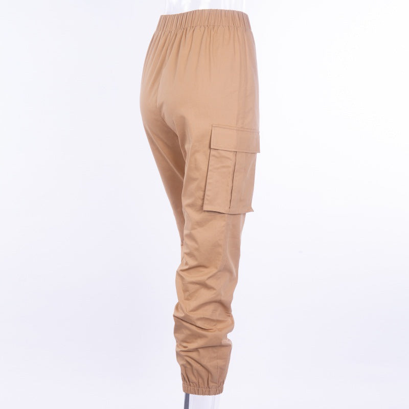 Women's Spring Casual Cargo Pants With Big Pockets