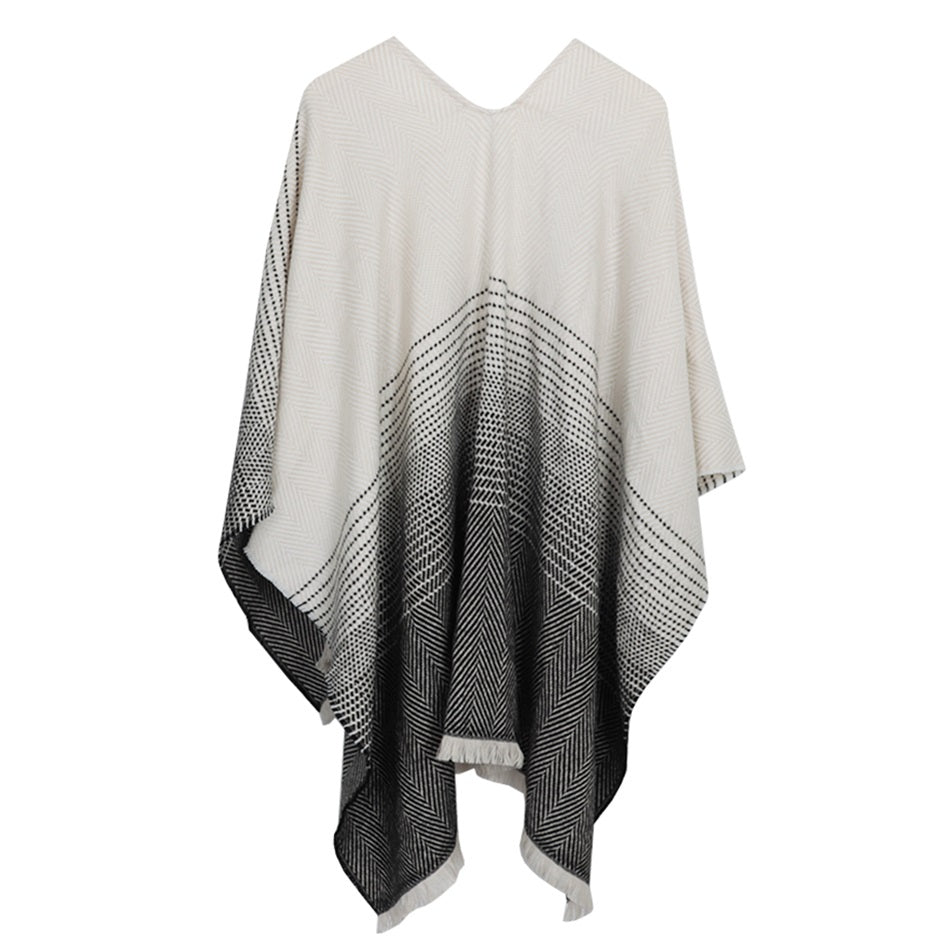 Women's Winter Knitted Poncho