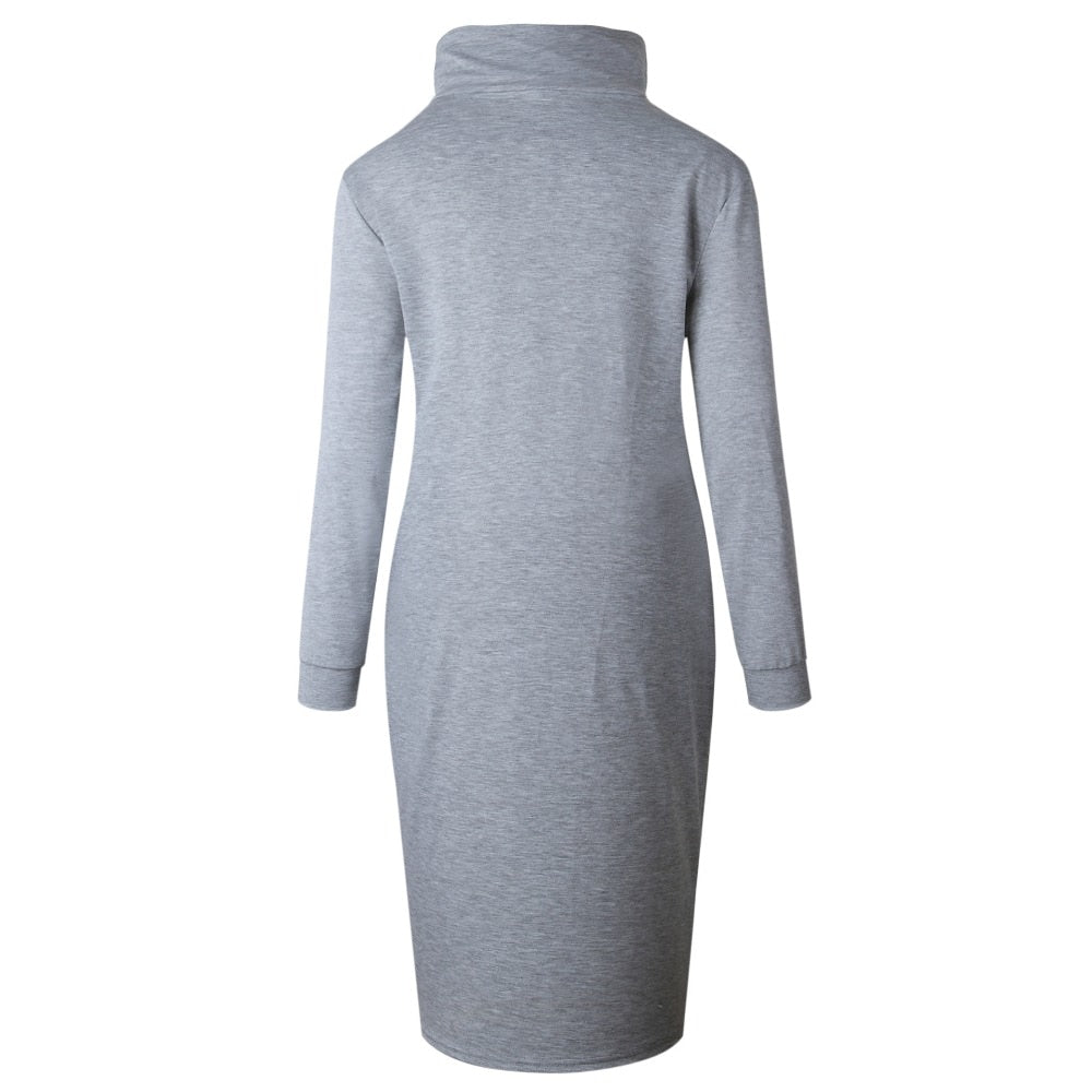 Women's Winter/Autumn Casual Long-Sleeved Sweater Dress