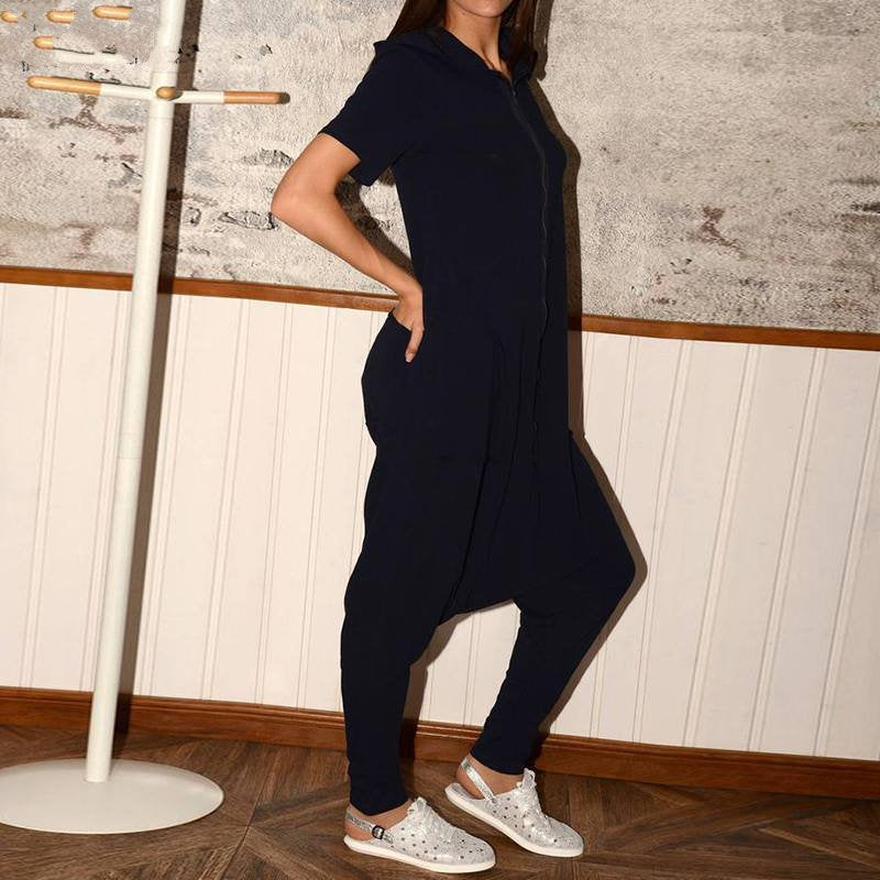 Women's Summer Casual Loose Jumpsuit With Pockets