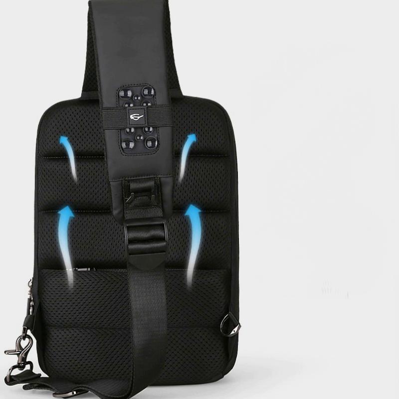 Men's Shoulder Bag With USB Charging