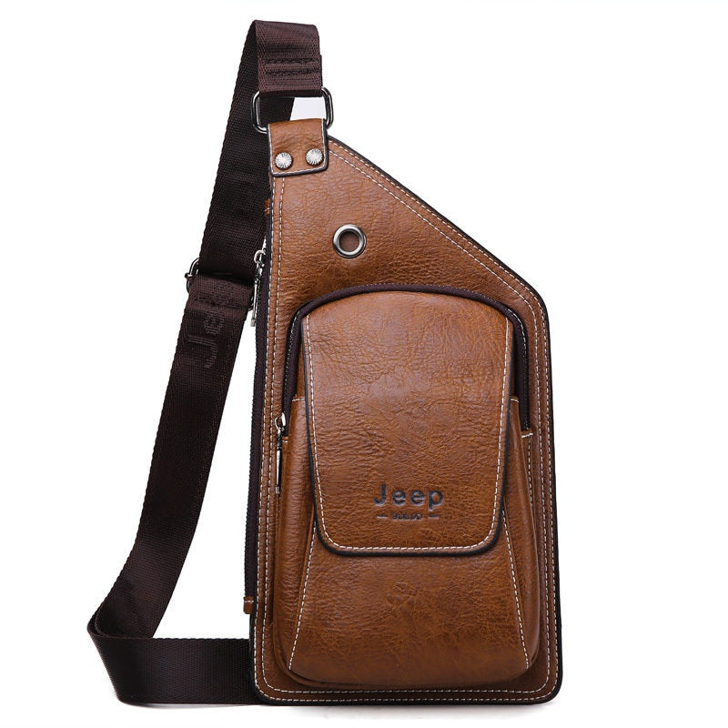 Men's Leather Shoulder Bag | Set