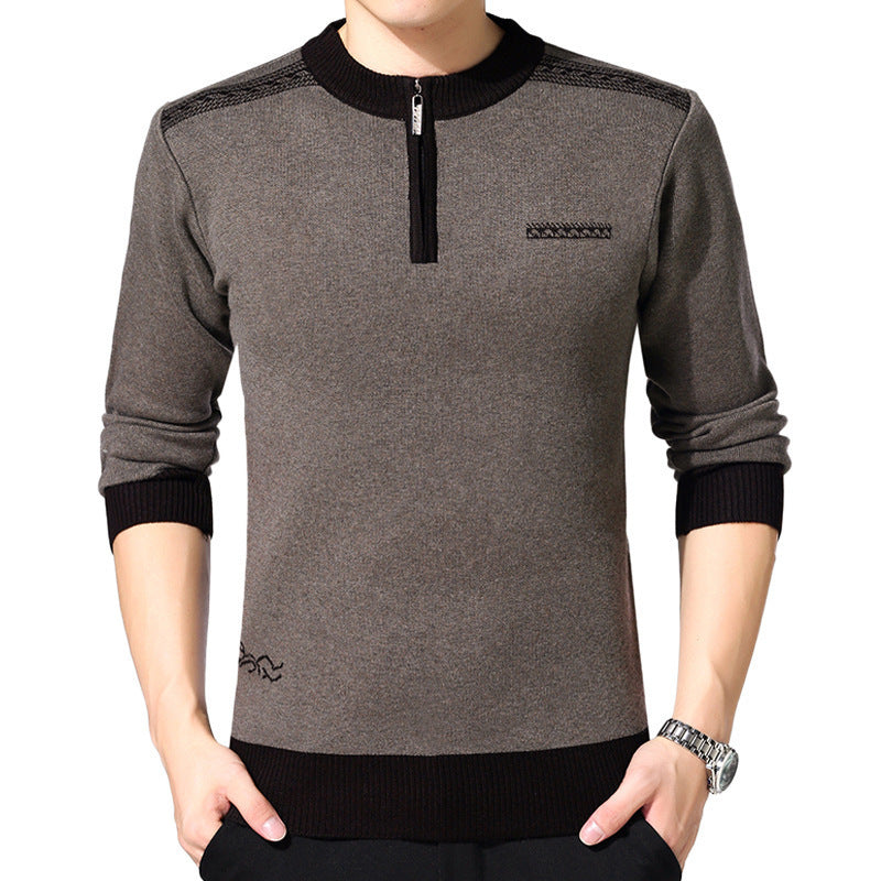 Men's Autumn/Winter Cashmere O-Neck Sweater | Plus Size