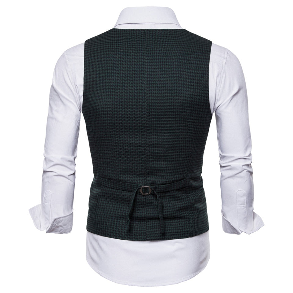 Men's Spring/Autumn Casual Vest With U-Shaped Collar