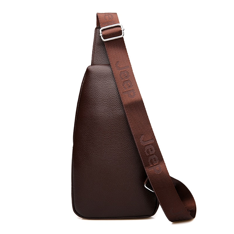 Men's Casual Leather Sling-Bag