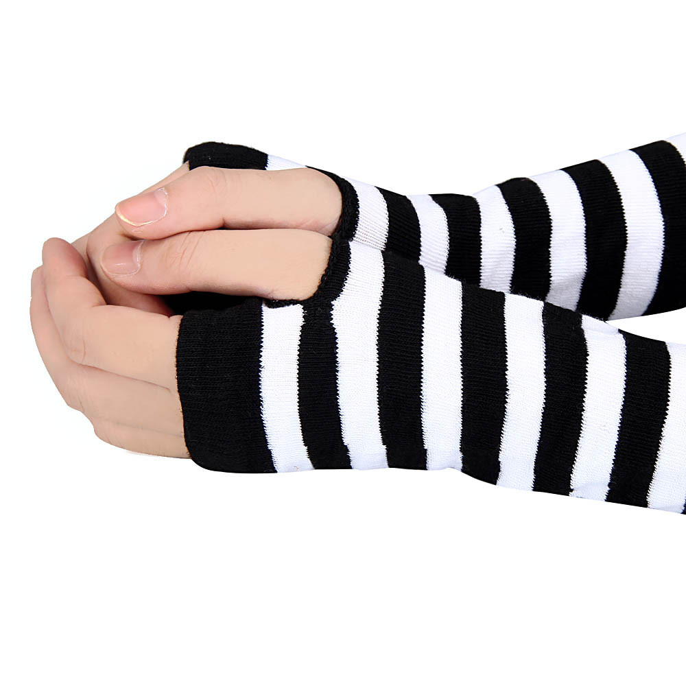 Women's Winter Сasual Knitted Long Fingerless Gloves
