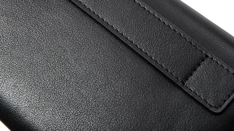 Men's Genuine Leather Wallet With Double Zipper