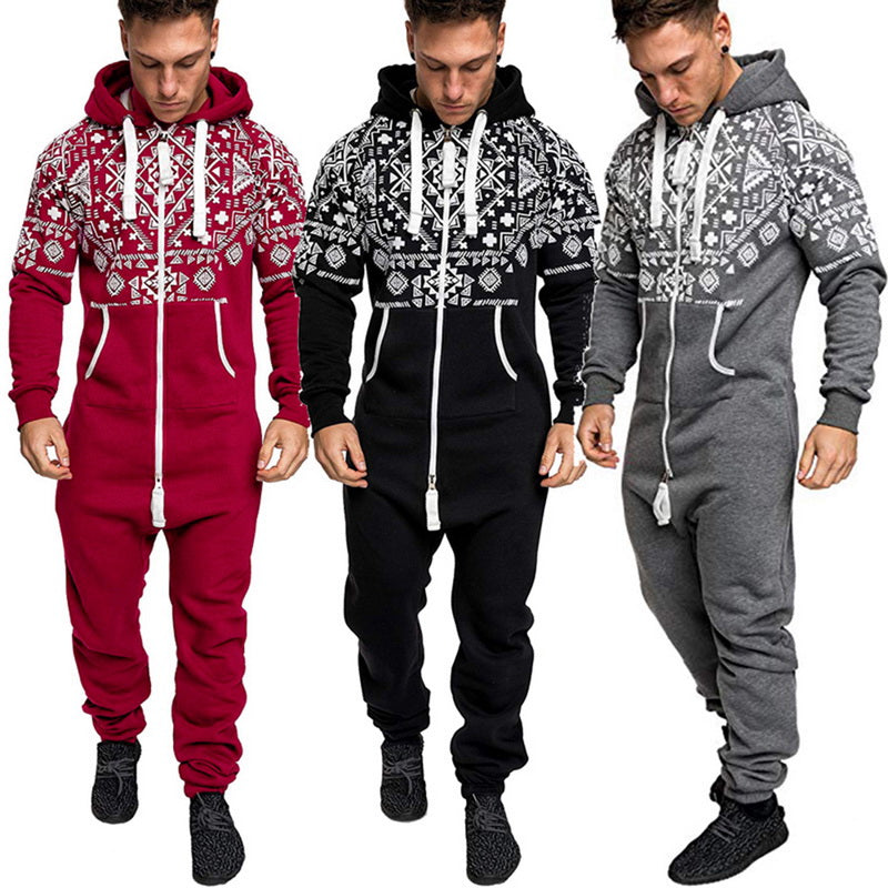Men's Autumn Casual Hooded Tracksuit