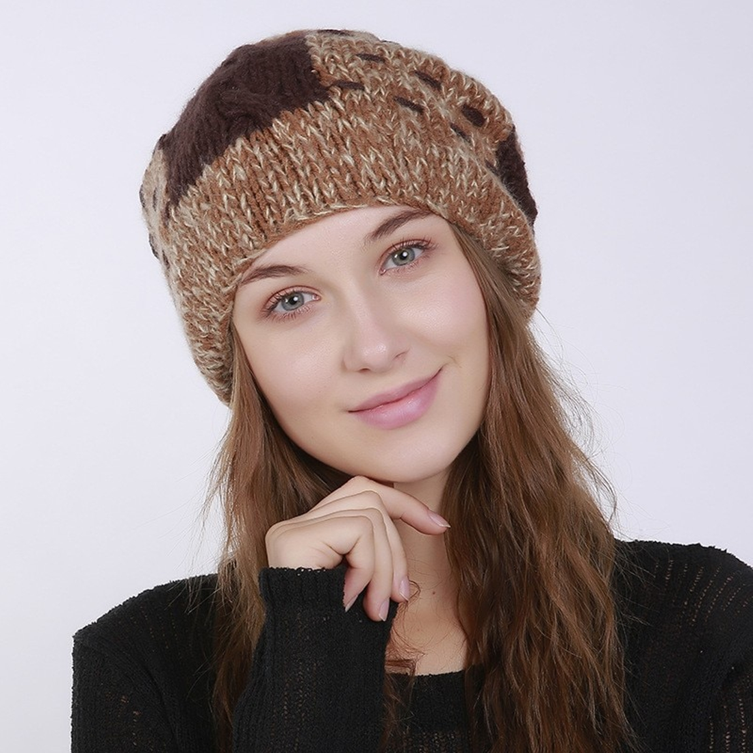 Women's Winter Warm Hat With Pompom
