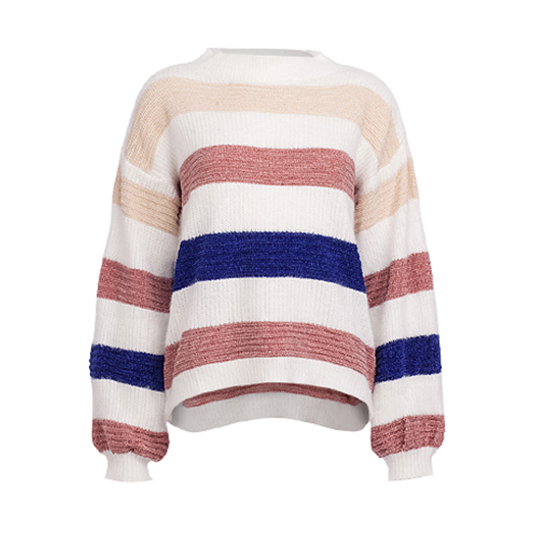 Women's Autumn/Winter Casual O-Neck Striped Sweater